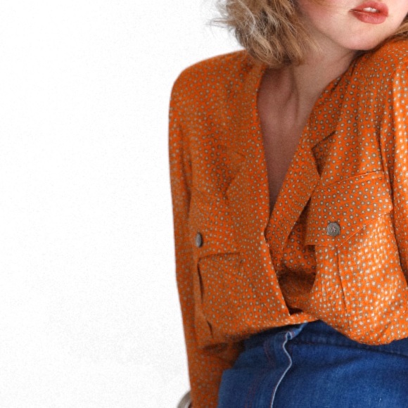 Vintage Anne Klein Tops - Vintage Silk Animal Print Blouse by Anne Klein 90s